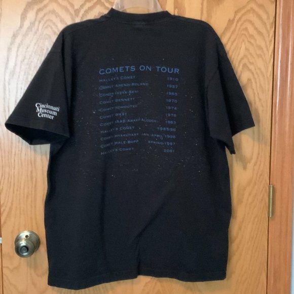 Cincinnati Museum Center - Comets On Tour commemoration Black Unisex T-Shirt - Picture 2 of 9